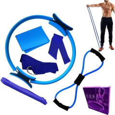 Pilates komplekts - Pilates aprīkojums | Pretestības lentes Ring Joga bumbu piederumi aerobikas jogas kājām jostas treniņu stieņi