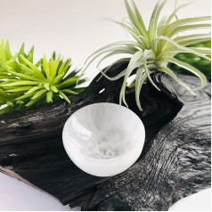 Selenit Kristall-Ladeschüssel, weißer Selenit-Lade-Alter-Schüssel, Reinigung, Meditation, spirituelle und aufladbare Kristalle, Ladeschale, Dekoration, Geschenk, mehrere Größen (14 cm)