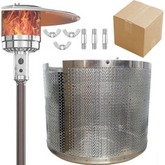 Patio sildītājs Emitera ekrāns Galvenais degļa sieta vāks Patio sildītāja rezerves daļas 304 Nekad nerūsējošā tērauda dubultā acs 10,4