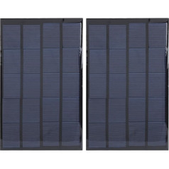 Saules paneļa mini barošanas avots 2W ļoti efektīvs DIY lampas komponents DC 5V 2PCS 142 x 88 mm