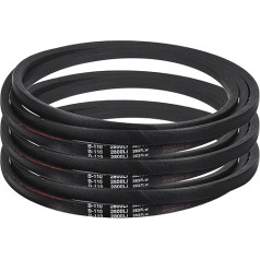 sourcing map 3 Pack B110 Classic Coiled V-Belt, 114