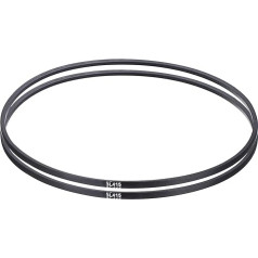 sourcing map 3L415 Classic gewickelter Gummi-Keilriemen, 1054 mm Außenumfang, 3L-Profil-Keilriemen, 0,95 cm Breite 2,2 cm Höhe, 2 Stück