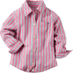 Carter's bērnu meiteņu meiteņu apdrukāts poplīna tops - rozā (18 mēnešiem), rozā zaļš