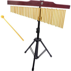 Vēja zvaniņš kā perkusiju instruments Vēja zvaniņš ar 36 notīm, sienas piekaramais, zvans, perkusiju instruments, mājas apdare, mūzika, salokāms statīvs