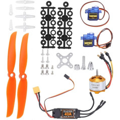 RC Servo propellera ātruma regulatora komplekts Complete Motors RC Aircraft ESC 212 KV2200 Motor + 40A XT60T ESC daļas
