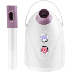 Sejas tvaicētājs, nano jonu sejas tvaicētājs ar 360° rotējošu smidzinātāju, pārnēsājams karstās un aukstās miglas tvaicētājs sejas dziļai attīrīšanai, SPA (ES)