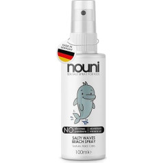 Jūras sāls laka bērniem - matu laka dabīgiem pludmales viļņiem - ar jūras sāli un glicerīnu - bez smaržvielām, vegāniska, bez silikona - matu laka jutīgiem bērnu matiem - 100 ml