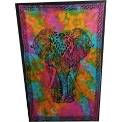 Purpledip kokvilnas sienas plakāts pludmales metiens Āfrikas zilonis (20058)