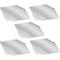 MAGATI rokas spogulis - abpusējs, īpaši plāns, kompakts plastmasas spogulis somiņai un somiņai, neliels kosmētikas spogulis, kosmētikas spogulis 8 x 5,5 cm, 25 gab. iepakojumā