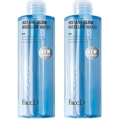 Face D BI-PACK Micelārais ūdens sejai un acīm, mitrinošs ar hialuronskābi, 2 x 400 ml