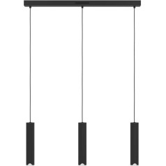 EGLO connect.z Smart-Home LED Pendelleuchte Balamorta-Z, Hängelampe 3-flammig aus Metall in schwarz und weiß, ZigBee, App und Sprachsteuerung Alexa, warmweiß-kaltweiß, RGB, dimmbar