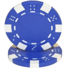 Brybelly Clay Composite Striped Dice 11,5 gramu pokera žetoni (100 gab.) - tukši bez nominālvērtības pokera žetoni - pielāgotas naudas spēles un mājas kazino pokera vakari
