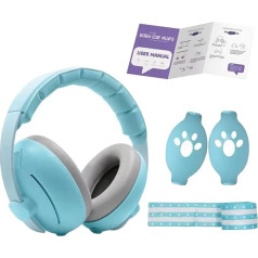 Mazuļu austiņas - trokšņu slāpēšanas austiņas mazuļiem dzirdes aizsardzībai, skaņas necaurlaidīga dzirdes aizsardzība, mīkstās austiņas bērniem vecumā no 3 līdz 48 mēnešiem