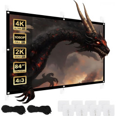Projekcijas ekrāns 84 collas 175x131cm, mc-166