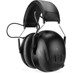 Kalence Bluetooth 5.4 dzirdes aizsardzības austiņas ar 120 stundu atskaņošanas laiku/integrētu mikrofonu, USB-C uzlādējama bezvadu dzirdes aizsardzība, 30 dB ausu aizsardzība, klusa darba/zāles pļaušana