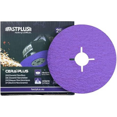 Fastplus 115 mm šķiedras diski keramikas sveķu šķiedras 40 smiltis smagas slīpēšanas un slīpēšanas diski leņķa slīpmašīnai 25 gab.