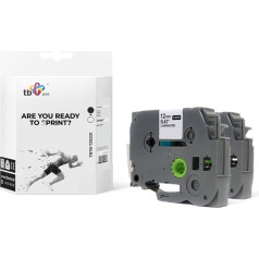 Lente tbtb-tze231 brālis melna uz balta 12mm x 8m 2gab.