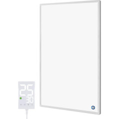 Hocosyme Infrasarkanais sildītājs 600 W ar termostatu Infrasarkanais sildītājs Sienas sildītājs 10-18 m² Elektriskais sildītājs ar aizsardzību pret pārkaršanu Touch Termostats TÜV