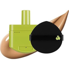UNLEASHIA Healthy-Green Cushion Foundation - Korejas grims ar bakukiolu, SPF 30, satīna mirdzums, dabīgs pārklājums - iekļauts satīna aplikators un spogulis - vegāns grims - #27W Peach