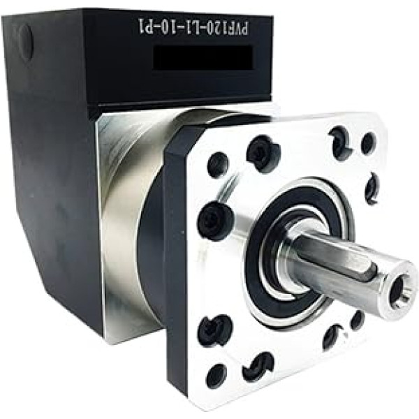 Precīzs 90 grādu planetārās pārnesumkārbas stūra reduktors 3: 1, 5: 1, 10: 1, ~ 100: 1 attiecība 19, 22, 24 mm ieejas 110, 130 mm 1 ~ 3 kW servomotora (attiecība 5 līdz 1, 19 mm ieejas)