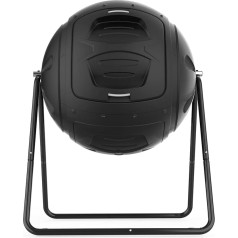 SQUEEZE master daudzfunkcionāls 130 litru tilpuma dārza un virtuves atkritumu komposta konteiners ar ērti lietojamu iztukšošanas aizbāzni šķidruma savākšanai