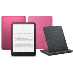 Kindle Paperwhite Signature Edition (2024. gada izlaidums) ar 32 GB, Amazon-Stoffhülle un kabeļdatoriem Made for Amazon