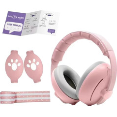 Trokšņus slāpējošas austiņas maziem bērniem, austiņas maziem bērniem | Austiņas miega laikā ar regulējamu trokšņu slāpēšanu | Mazu bērnu un mazu bērnu dzirdes drošības nodrošināšana