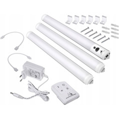 LED apgaismojuma sloksne zem skapja + tālvadības pults