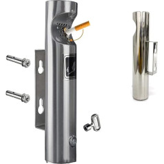 NYKCPJMW Sienas pelnu trauks āra telpām, sienas pelnu trauks, nerūsējošā tērauda āra cigarešu pelnu trauks, radoša publiskā bezdūmu, āra pelnu paplāte, smēķēšanas tvertnes, aizslēdzams