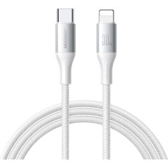 USB-C - iPhone Lightning 30W 2m kabelis - balts