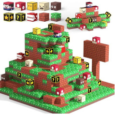 Magnētiskie klucīši, 48 gabaliņi, santehniķis ir ārā, 1 collas magnētisko klucīšu komplekts bērniem vecumā no 4 līdz 8 gadiem