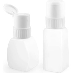 2 gab Plastmasas atkārtoti uzpildāms nagu lakas noņemšanas sūkņa dozators ar Flip vāku nagu lakas grima noņemšanas šķidruma spirta balts