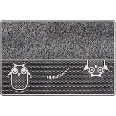 CarFashion durvju paklājs iekštelpām un ārpus telpām, antracīta metālisks, 59 x 39 x cm