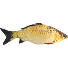 Zivju formas spilvens, Creative 3D karpu zivs formas imitācijas spilvens Dekoratīvs spilvens Bērnu rotaļlietu dīvāns Mājas dekors (80 cm)