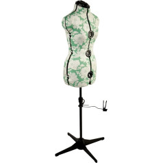 Regulējams šuvēja manekens Hollyhock Green 8 gabali Small (S) [Izmērs EUR 38 līdz 44]