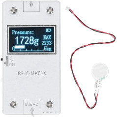 Garosa displeja modulis spiediena sensoriem, īpaši plāns elastīgas plēves komplekts DIY, elastīgs spiediena mērīšanas plēves spiediena sensors, viegli pārnēsājams un uzglabājams, ērti lietojams elastīgiem sensoriem
