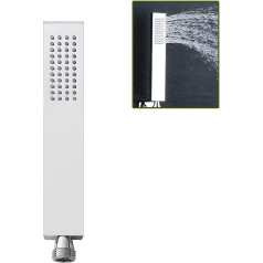 Drenky Drenky dušas galva Rokas duša Ūdens taupīšanas ūdens taupīšanas dušas galva Kvadrātveida 1 strūklas tipa korpuss Izgatavots no tīra misiņa ar 48 pretkaļķakmens sprauslām Cieta pretkaļķakmens dušas galva Straight Chrome