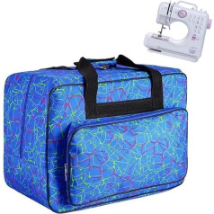 HomeYoo universāla neilona pārnēsājamā soma, universāls polsterēts glabāšanas vāks, pārnēsājamā soma ar kabatām un rokturiem (zila)