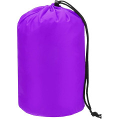 TIXIPEM Stuff Sack [1 gab.] - ūdensnecaurlaidīgs āra maisiņš mugursomai, ceļojumiem un pārgājieniem - [violets, 13 x 25 cm], īpaši viegls savelkams maisiņš ar aukliņu aukliņu stiprinājumu