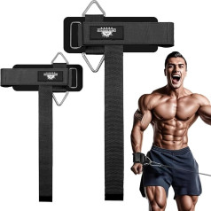 Lights Mountain Wrist Cuffs Svarcelšanas siksnas - izturīgi kabeļu mašīnu pielikumi un svarcelšanas plaukstas atbalsts sānu pacēlājiem, vilkšanas vingrinājumiem un spēka treniņiem