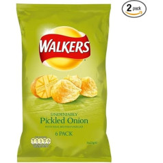 Walkers čipsi - marinēti sīpoli (6 x 25 g) - 2 gab. iepakojumā