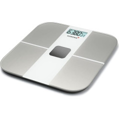 Korona Alina 73165 Saules svari, bezakumulatora svari, ģenerē enerģiju no saules paneļa, ilgtspējīgi, eleganti stikla svari, kravnesība 180 kg, gradācija 100 g, aizsargstikls