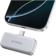 ORICO FlashPod 2TB portatīvais SSD līdz 2000 MB/s, ārējais SSD ar tiešo spraudni un 4K 60 Hz ProRes, saderīgs tikai ar iPhone 15/16 sērijas ierīcēm, viedtālruņiem, planšetdatoriem un datoriem ar C tipa savienotāju