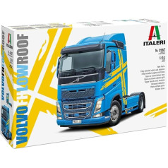 Italeri 3967 1:24 Volvo FH Low Roof Construction Kit 1:24, stāvošs modeļu konstruēšanas komplekts, amatniecība, hobijs, līmēšana, plastmasas komplekts, detalizēts, daudzkrāsains