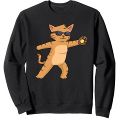 Softball Sieviešu softbola sieviešu softbola meiteņu meiteņu Cat Softball svīteris, melns