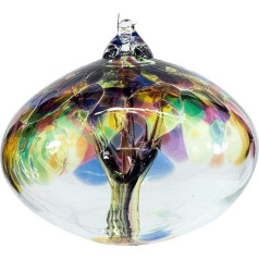 Orb Dzīvības koks - daudzkrāsains stikla globuss