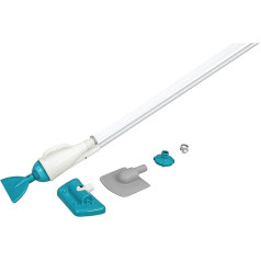 Bestway Flowclear AquaCrawl baseina putekļsūcējs 4,5 m virszemes baseiniem ar noņemamu netīrumu maisu, sūkšanas sprauslu, skimmera galvu un adapteriem