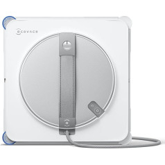 ECOVACS Winbot W2S logu tīrīšanas robots, inteliģents tīrīšanas līdz pat malām TruEdge skruberis, 3 ūdens sprauslas, 10 līmeņu aizsardzības sistēma, Win-SLAM 4.0 maršruta plānošana, vienmērīga kāpšanas sistēma