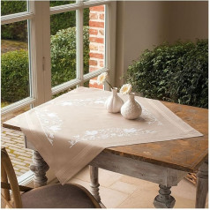 Vervaco izšuvumi: Galdauts: Balta silueta, 100% kokvilna, daudzkrāsains, 80 x 2 x 20 cm, 80 x 2 x 20 cm.