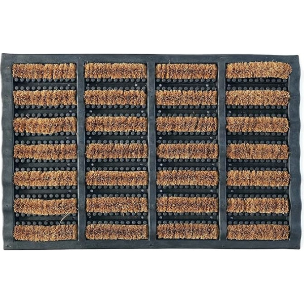 Marissa's Garden & Gift Gumijas paplāte ar kokosšķiedras birstēm 60 x 40 x 2 cm